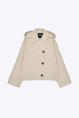 ZW COLLECTION WATER-REPELLENT TRENCH COAT - Zara фото 5