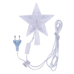 ULD-H1516-010/DTA MULTI STAR Украшение светодиодное для ёлки Звезда, 15см. 10 светодиодов. Разноцветный свет. Прозрачный провод. TM Uniel.