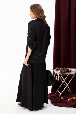 Костюм NIKVA н928-3 чёрный+ромбы бордо фото 3