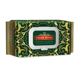 FRESH ROYAL влаж.салфетки (120шт) очищающие Универсальные с пластиковым клапаном