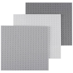 Салфетки целлюлозные, 15х15 см, 3 шт, цвет микс (белый, серый, графит) 111749