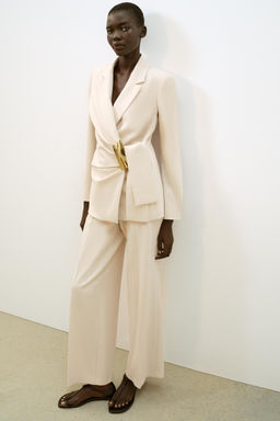DOUBLE-BREASTED BLAZER WITH BUCKLE - Zara фото 18