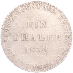 1 талер 1832 года Гессен