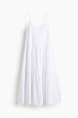 Vestido escalonado con tirantes espagueti - H&m фото 3