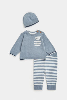 Mothercare / Комплект: джемпер, брюки, шапка