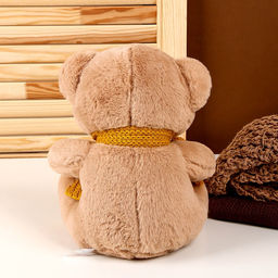 Мягкая игрушка «Мишка в шарфе», 24 см, цвет коричневый