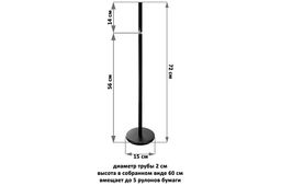 Держатель для туалетной бумаги 15*15*72 см Черный - Elan gallery фото 7