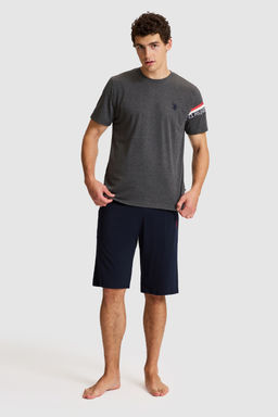 Erkek Antrasit Melanj Pijama TakДmД - U.s. polo assn фото 3