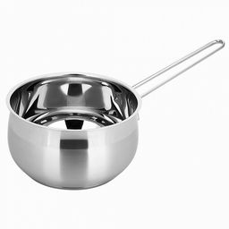 Ковш из нержавеющей стали Tessi 1,8л, д16,5см, h9,5см, стеклянная крышка, подарочная коробка, Appetite (Китай) Подходит для индукционных плит - Домашняя мода фото 3