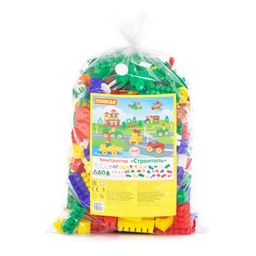 Конструктор Строитель (348 элементов) (в пакете)