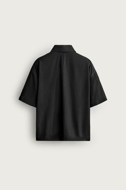 CAMISA RELAXED FIT RELIEVE / Negro - Zara фото 8