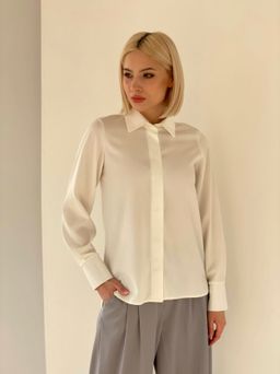 Рубашка с супатной застёжкой свободного силуэта - Martichelli фото 6