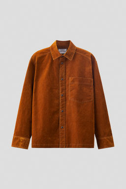 Sobrecamisa en sarga cepillada
