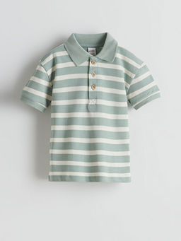 Erkek Bebek ?izgili Polo Yaka Ti??rt