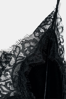 ZW COLLECTION VELVET LACE DRESS - Zara фото 7