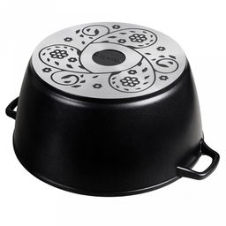 Кастрюля с антипригарным покрытием 8л, д30см "Классик", h15см, s0,4см, литые ручки, стеклянная крышка с пароотводом, подарочная упаковка (Россия)