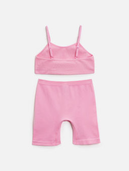 Комплект детский Acoola Mohana топ и шорты полиамид с полиуретаном розовый фото 2