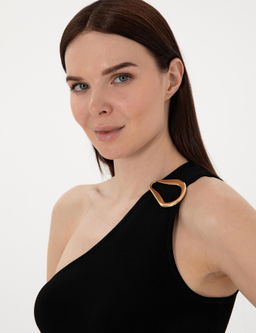 Siyah Slim Fit Triko Ti__rt