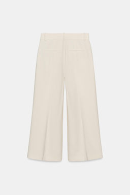 PANTAL?N CROPPED NERVIO ZW COLLECTION / Beige claro - Zara фото 3