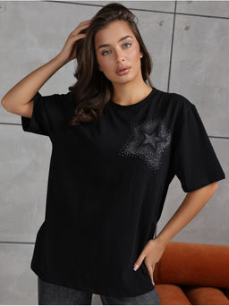 Футболка Звезда черный женская