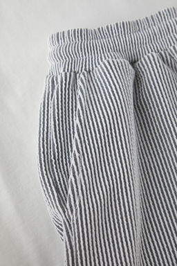 TRENDYOL MAN Siyah Unisex Ekru Regular Fit Koala Nak?sl? Cizgili Orme Pijama Tak?m? TMNSS25PT00007 - Trendyolmilla фото 4