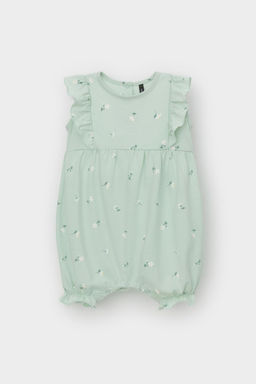 Crockid _ КР 6408/пастельно-зеленый,милые цветочки к543 полукомбинезон (песочник) д/дев яс фото 2