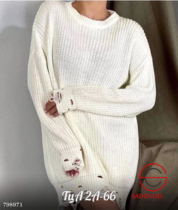 Туника оверсайз дырявый вязаный - Bruno фото 2