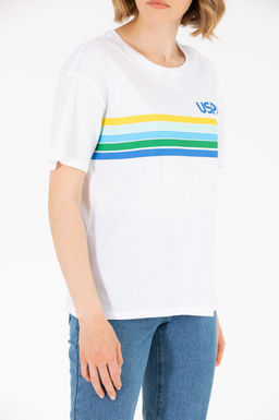 Kad_n Beyaz Ti__rt - U.s. polo assn фото 6