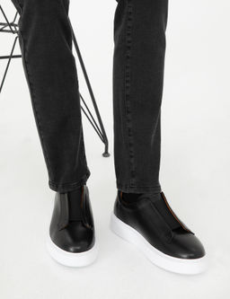 Siyah %100 Deri Sneaker