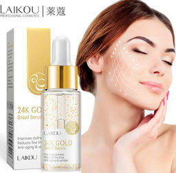 Антивозрастная  сыворотка с муцином улитки и частицами золота 24K Gold.  17 гр