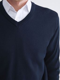 V Yaka Erkek Triko Kazak