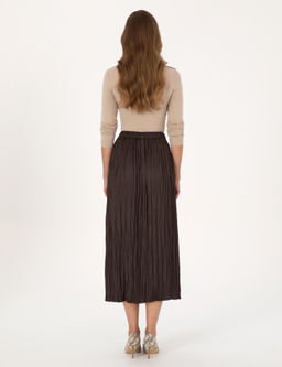 Kahverengi A Kesim Dokuma Etek - Pierre cardin фото 4