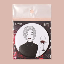 Зеркало WINE NOT, d 7,5 см, рисунок МИКС - Queen fair фото 4