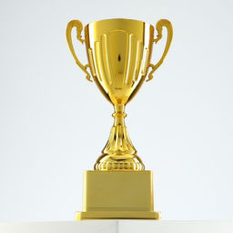 Кубок 092, зол., подставка пластик, 19,4 х 10,5 х 7,8 см