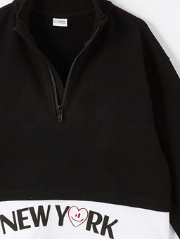 Dik Yaka K?z ?ocuk Sweatshirt - Waikiki фото 3