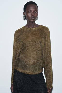 METALLIC KNIT JUMPER - Zara фото 2