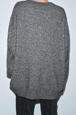 JERSEY OVERSIZE CON LANA / Gris vigor?