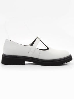 06-M47-12 WHITE Туфли женские (натуральная кожа)