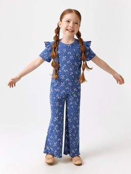 ACOOLA / Футболка детская для девочек Trembita_ts холодный синий  фото 5