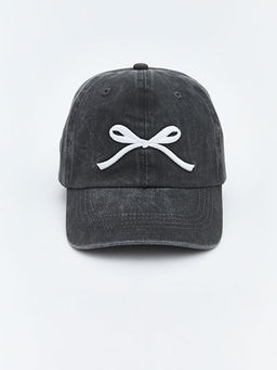 Fiyonk Detayl? K?z ?ocuk Kep ?apka