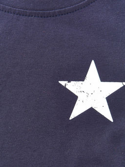 Лонгслив для мальчика с принтом детская одежда UD 0429 т.синий - Mini maxi фото 8