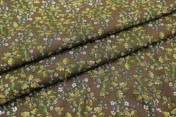 Штапель Мироль цв.шоколадно-коричневый, ш.1.45м, вискоза-100%, 100гр/м.кв - Купава фото 9