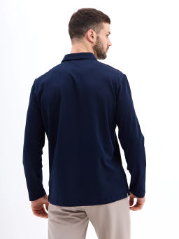 Джемпер мужской с воротником поло GREG G155-KO1246-SA5106 (синий)  фото 2
