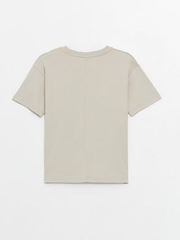 Bisiklet Yaka Bask?l? K?sa Kollu Erkek ?ocuk Ti??rt - Waikiki фото 2