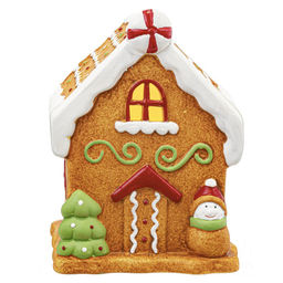 Фигурка декоративная с подсветкой "Домик пряничный", L10,5 W8,5 H14,5 см, (2хLR44), 2в.