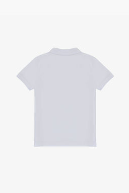 Erkek Гocuk Beyaz Polo Yaka Basic TiЕГrt