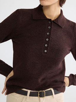 Polo Yaka Kad?n Triko Kazak