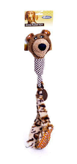 ВИА Игрушка для собак "Большеногий медведь", 50 см плюш и канат / Plush big feet camouflage 50 cm 140090