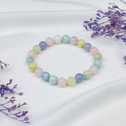 Браслет из Берилла и Кварца тон. - Радуга самоцветов фото 2