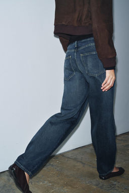 ZW COLLECTION BARREL MID-WAIST JEANS - Zara фото 3